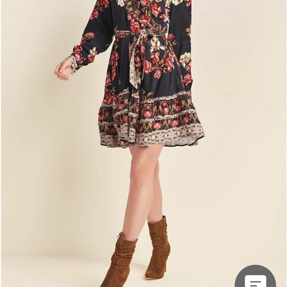 Slouchy Pointed Toe Booties Cognac 7.5 - Picture 6 of 7